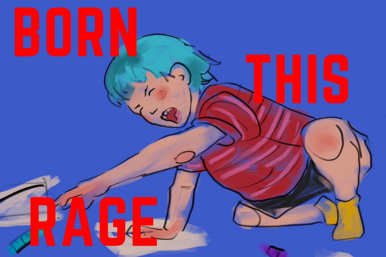 Text "THIS RAGE" auf pinken Hintergrund