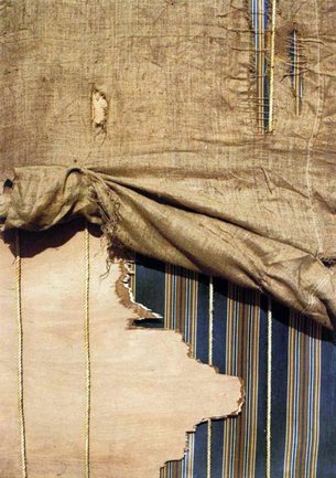 Picture collage of different textiles